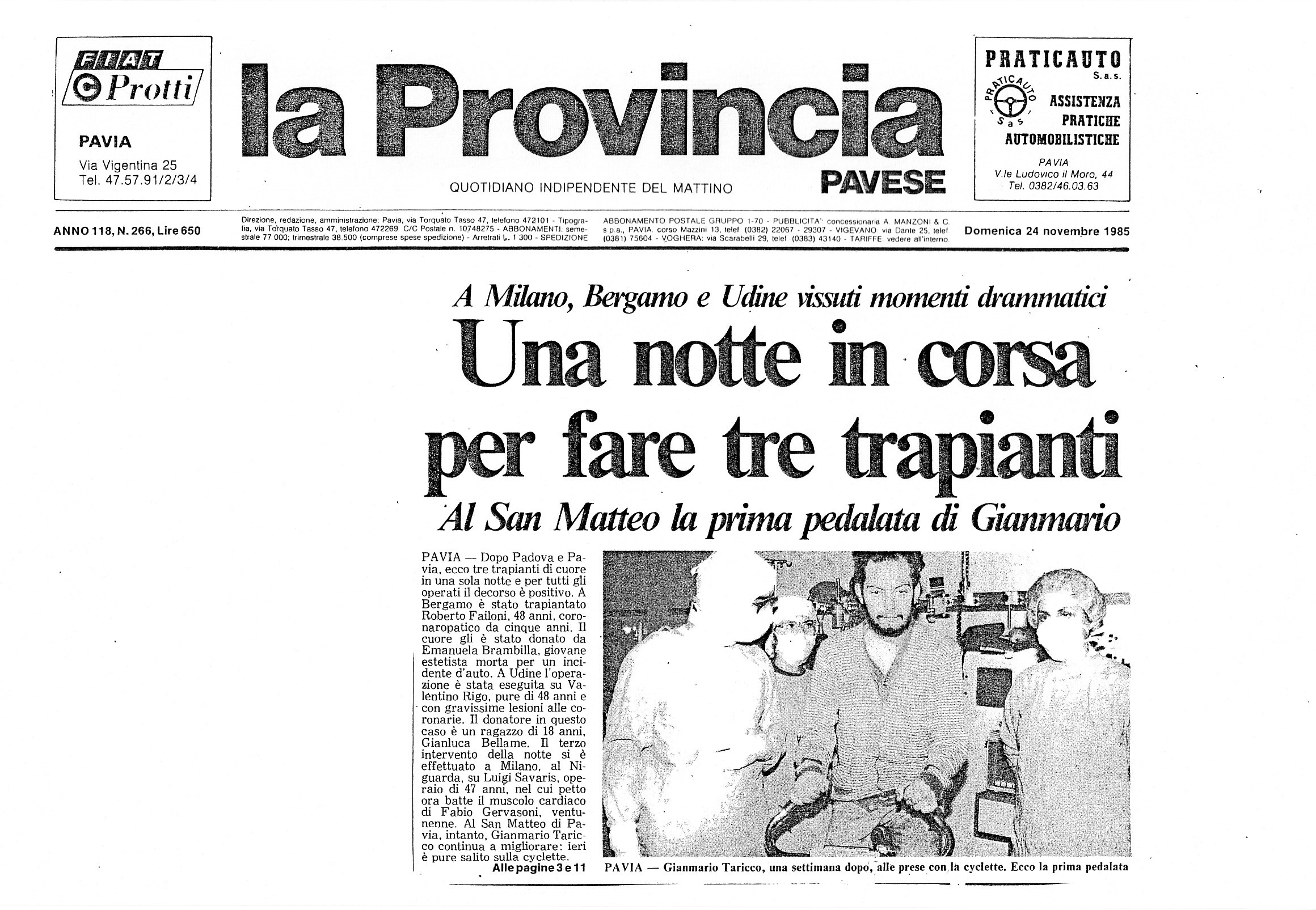 la prov p La mamma e GianMario Taricco con il Dott. Vincenzo Vigna 24-nov una notte.jpg
